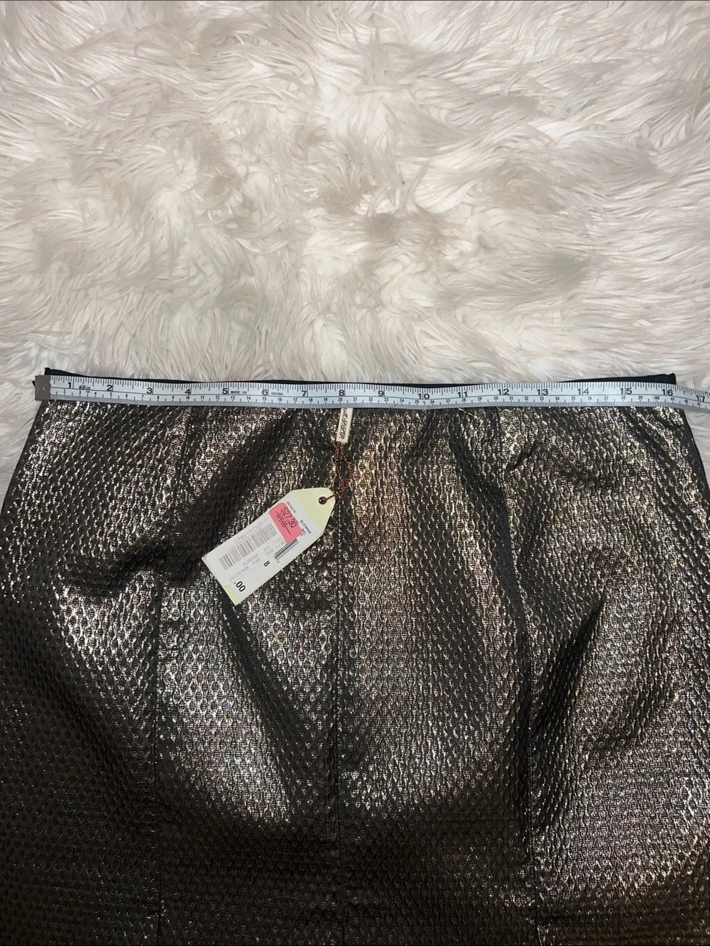 Metallic Black Sheen Women’s Skirt